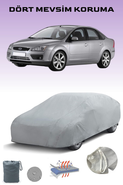 Breen Ford Focus 2 Sedan Uyumlu Araba Brandası, Oto Branda, Araba Çadırı, Su-Güneş Geçirmez