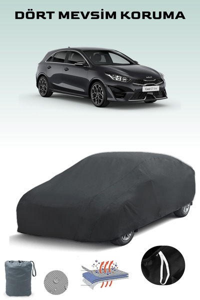 Breen غطاء سيارة كيا سيد 3 أسود، غطاء سيارة، خيمة سيارة