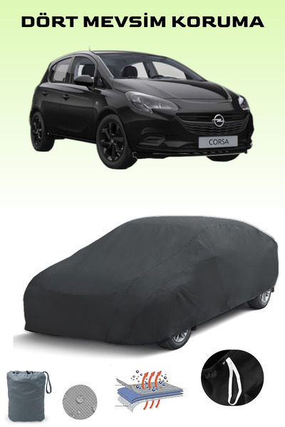 Breen أسود، OPEL CORSA 5 أبواب 2014 - 2019، مشمع السيارة، غطاء السيارة، خيمة ...