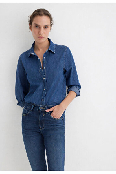 Mavi Janet Dark Blue Denim Jean Shirt Fitted / Bodycon Cut 1211045-90089