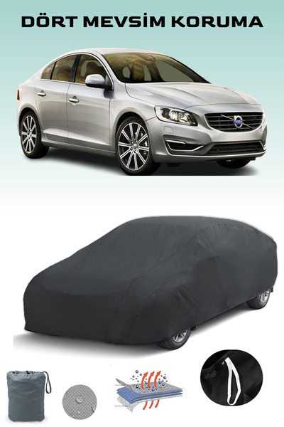 Breen أسود، VOLVO S60 2013 - 2018، مشمع السيارة، غطاء السيارة، خيمة السيارة