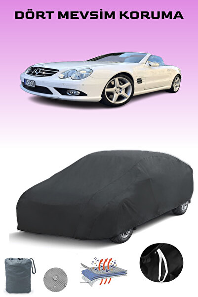 Breen أسود، مرسيدس SL 55 AMG (R230) 2006 - 2021، مشمع السيارة، غطاء السيارة، خيمة السيارة