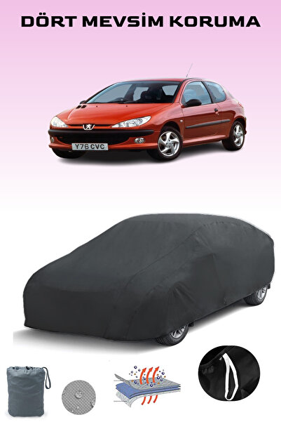 Breen أسود، بيجو 206 3 أبواب 1998 - 2002، مشمع السيارة، غطاء السيارة، خيمة السيارة