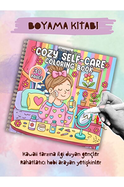 Boyama Cozy Self-Care Kitabı