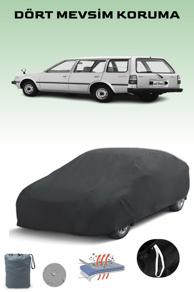 Breen Black, Nissan Sunny 1 Wagon, Car Tarpaulin, Auto Cover, Car Tent