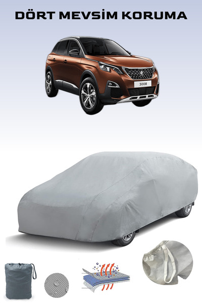 Breen بيجو 3008 2 - مشمع سيارة متوافق مقاوم للماء والشمس