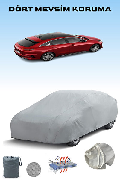 Breen Gray Kia Proceed 3 Car Tarpaulin, Auto Cover, Car Tent