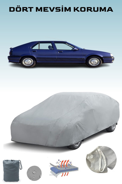 Breen غطاء سيارة رمادي لرينو 19 بخمسة أبواب، موديلات 1992 - 1995، غطاء سيارة، خيمة سيارة