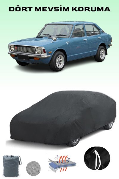 Breen أسود، TOYOTA COROLLA 2 4-DOOR SEDAN، مشمع السيارة، غطاء السيارة، خيمة ا...