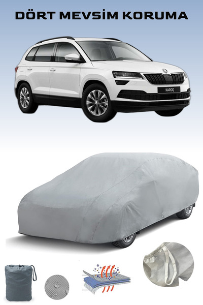 Breen مشمع سيارات متوافق مع Skoda Karoq - خيمة سيارة مقاومة للماء والشمس