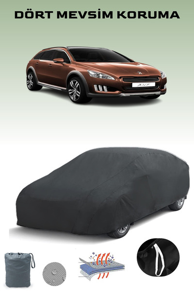 Breen أسود، بيجو 508 RXH 2014 - 2021، قماش مشمع للسيارة، غطاء سيارة، خيمة سيارة