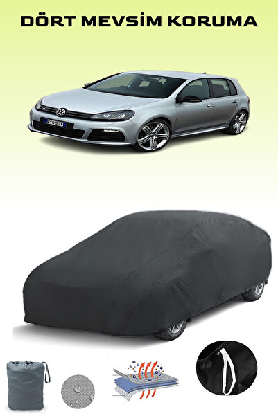 Breen أسود، VOLKSWAGEN GOLF VI R 5 أبواب 2009 - 2013، مشمع السيارة، غطاء السي...