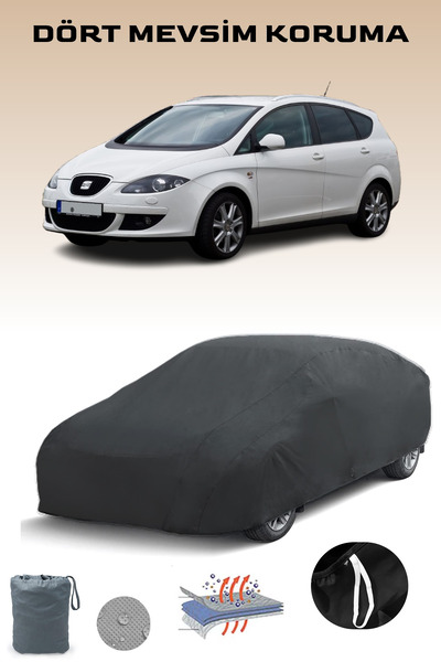 Breen أسود، مقعد ALTEA XL 2006 - 2009، مشمع السيارة، غطاء السيارة، خيمة السيارة