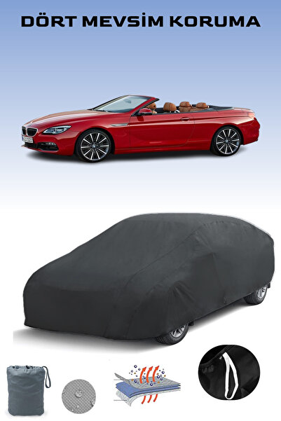 Breen أسود، BMW 6 SERIES CONVERTIBLE LCI (F12) 2015 - 2021، مشمع السيارة، غطا...