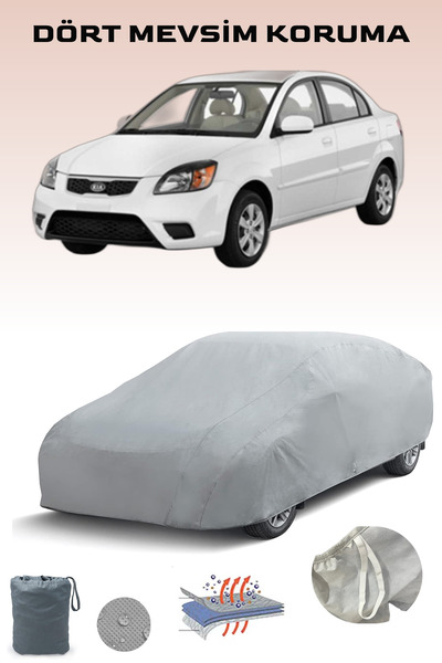 Breen Kia Rio Sedan Ile Uyumlu Araba Brandası, Oto Branda, Araba Çadırı, Su-güneş Geçirmez