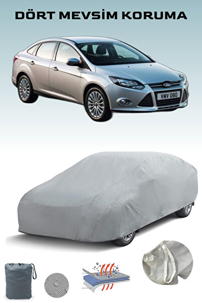 Breen Ford Focus 3 Sedan model için uyumlu araba brandası; su ve güneşe dayanıklıdır.