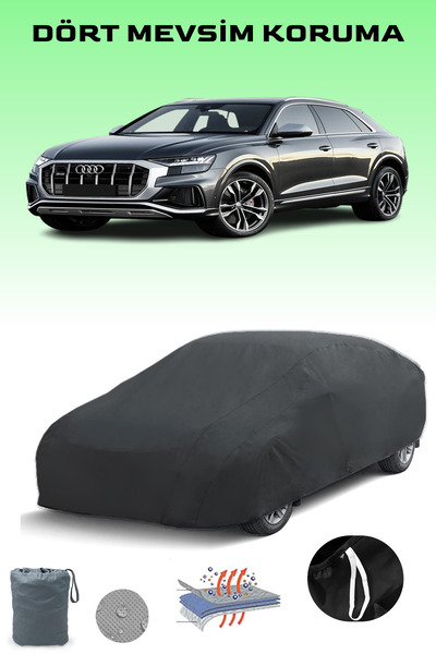 Breen أسود، AUDI SQ8 TDI 2019 - 2021، مشمع السيارة، غطاء السيارة، خيمة السيارة