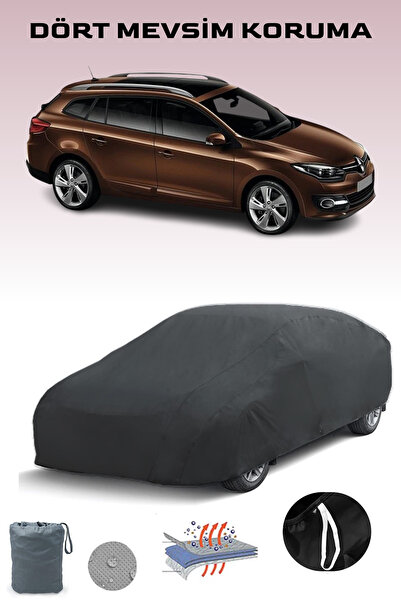 Breen Black, Renault Megane Estate 2014 - 2016, Car Tarpaulin, Auto Cover, Ca...