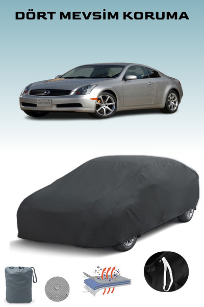 Breen أسود، نيسان سكايلاين كوبيه 2002 - 2007، مشمع السيارة، غطاء السيارة، خيم...