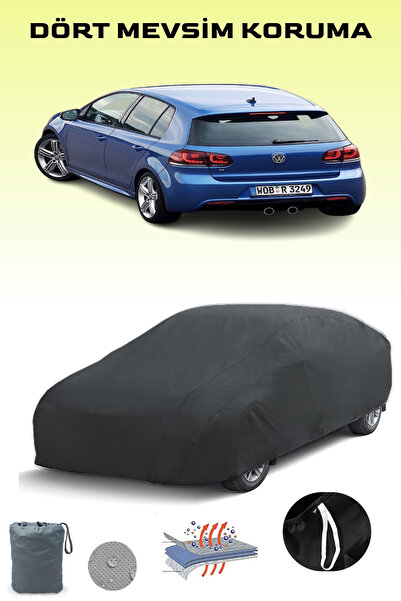 Breen أسود، VOLKSWAGEN GOLF VI R 3 أبواب 2009 - 2013، مشمع السيارة، غطاء السي...