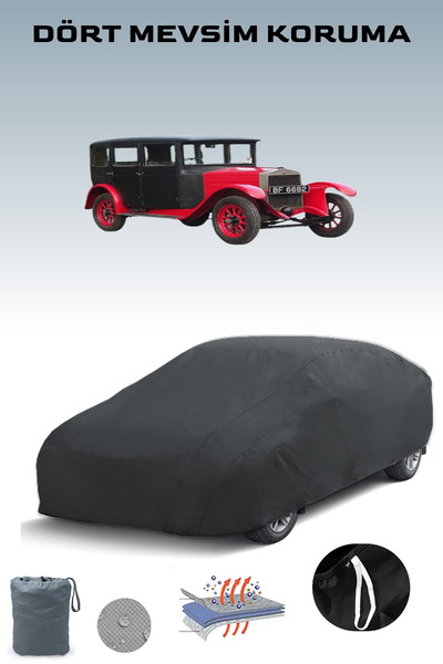 Breen أسود، FIAT 509 S 1925 - 1928، مشمع السيارة، غطاء السيارة، خيمة السيارة