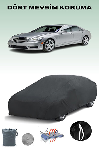 Breen أسود، مرسيدس S 63 AMG (W221) 2009 - 2013، مشمع السيارة، غطاء السيارة، خ...