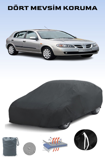 Breen أسود، نيسان ألميرا 1 هاتشباك، مشمع السيارة، غطاء السيارة، خيمة السيارة