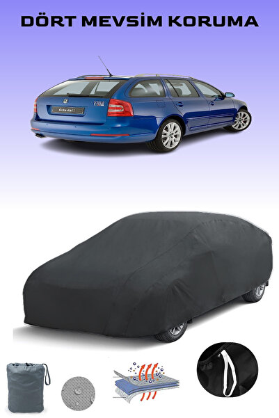 Breen أسود، SKODA OCTAVIA II COMBI RS 2005 - 2008، مشمع السيارة، غطاء السيارة...