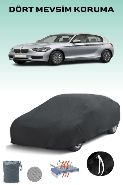 Breen أسود، BMW 1 SERIES (F20) 2011 - 2015، مشمع السيارة، غطاء السيارة، خيمة ...