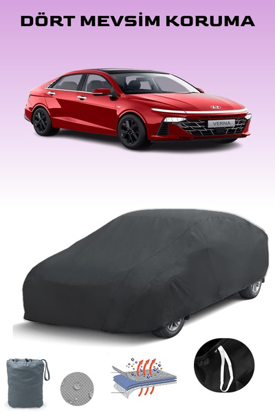 Breen أسود، HYUNDAI VERNA V، مشمع السيارة، غطاء السيارة، خيمة السيارة