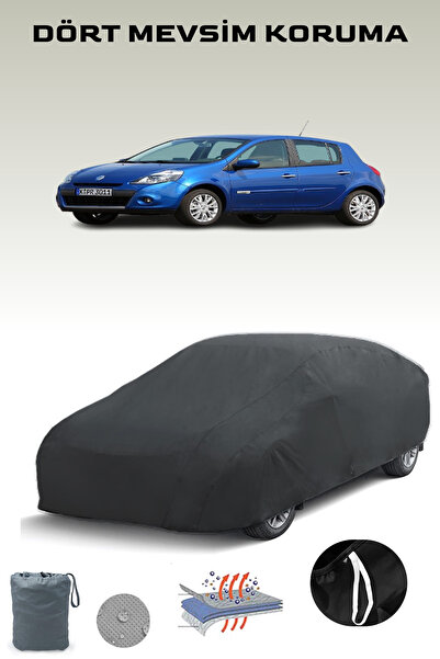 Breen أسود، RENAULT CLIO 5 أبواب 2009 - 2012، مشمع السيارة، غطاء السيارة، خيمة السيارة