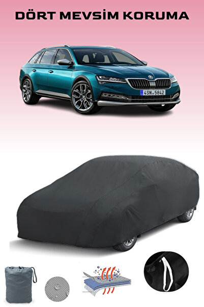 Breen غطاء سيارة أسود لسكودا سوبيرب كومبي / سكاوت 2015 - 2019، غطاء سيارة، خيمة سيارة