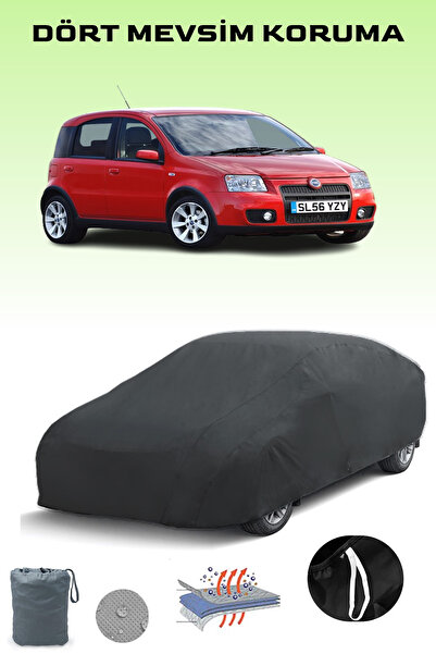 Breen أسود، FIAT PANDA 100HP 2006 - 2011، مشمع السيارة، غطاء السيارة، خيمة السيارة