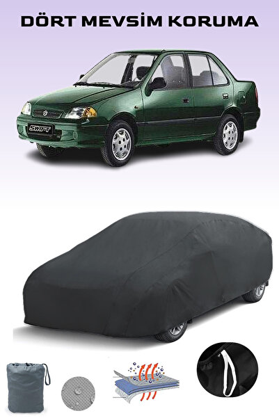 Breen Black, Suzuki Swift Sedan 1991 - 1996, Car Tarpaulin, Auto Cover, Car Tent