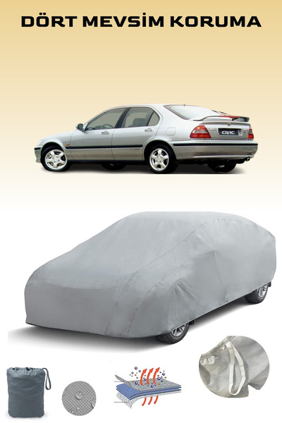 Breen غطاء سيارة هوندا سيفيك 6 هاتشباك باللون الرمادي، غطاء سيارة، خيمة سيارة