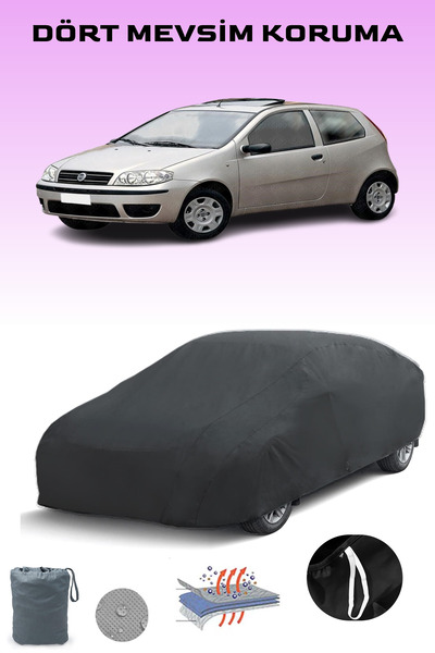 Breen أسود، FIAT PUNTO 3 أبواب 2003 - 2005، مشمع السيارة، غطاء السيارة، خيمة ...