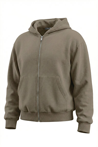 GHASSY CO. Men's Cotton Casual Comfortable Spring and Autumn Versatile Belt Oversized Hooded Sweatshirt