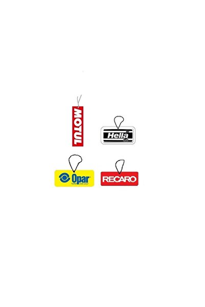 SÜSLEN Nostalji Koku 4'lü Paket - Opar Recaro Hella Motul Koku 4 Adet