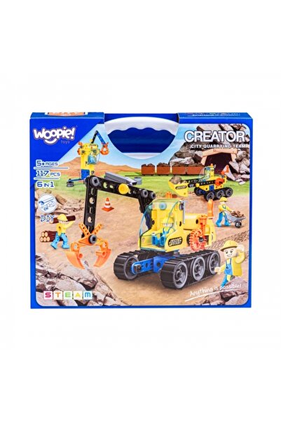 woopie Creator City Engineering – Set Construcție 223 Piese, 1 Set, Construiește 6 Modele