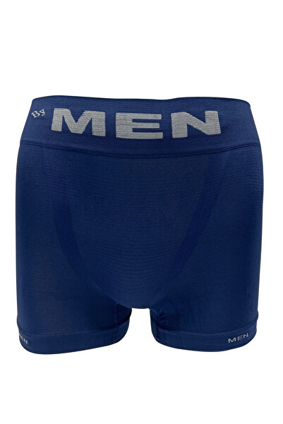 LUGMO حذاء رجالي باللون الأحمر والأبيض بدون خياطة باللون الأزرق الداكن