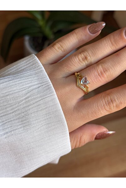 HOUSEKİ خاتم الأميرة من حجر الأوباليت العتيق بمظهر حجر القمر