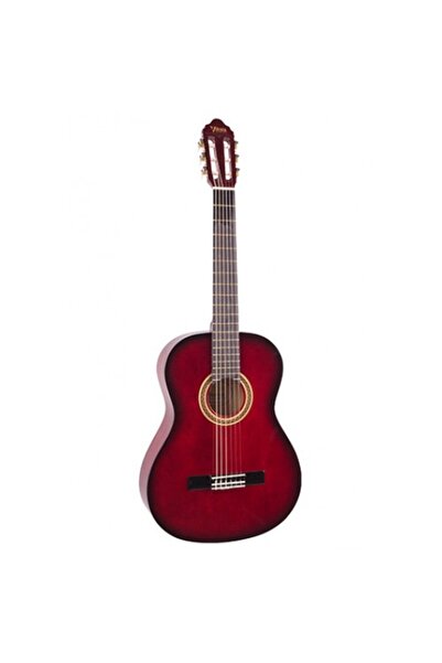 VALENCIA VC103TRDS KLASİK GİTAR, 3/4, KIRMIZI SUNBURST, SAP ÇELİKLİ