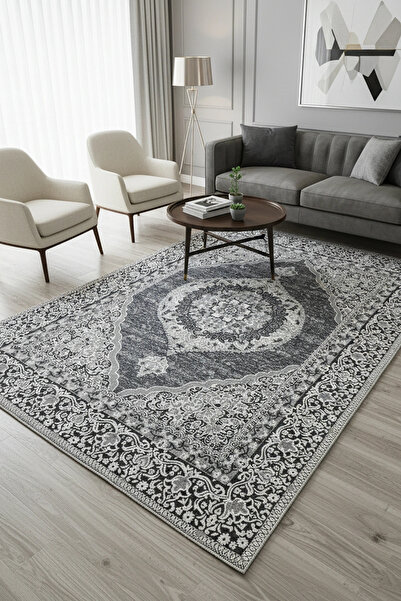 LUGMO Kilim Savan Çift Taraflı Modern Desenli Yıkanabilir Pamuklu Dokuma 1. K...