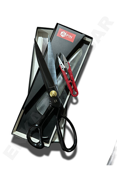 Genel Markalar profesyonel siyah terzi, ev makası no:10 (27cm 10,5 inç)