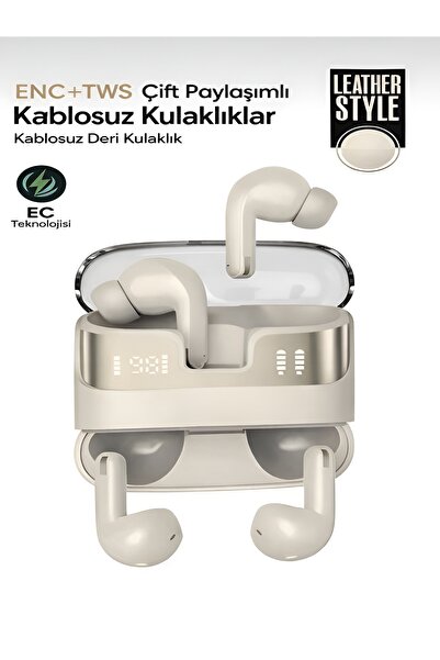 DEANB 2x Bluetooth Kulaklık BT5.4 IPX4 Su Geçirmez ENC+TWS Dijital Göstergeli...