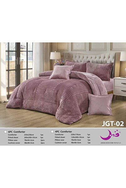 Moon مفرش نفرين شتوي من ارقى الموديلات الحديثه مكون من 6قطع230×250