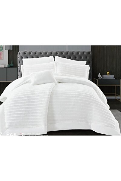 Moon طقم مفرش نفرين شتوي 6 قطع حشوة وسط مخمل ناعم مع فرو سادة ذو وجهين خامة م...