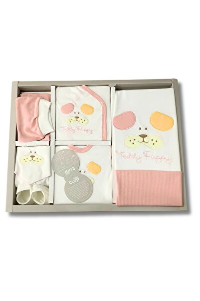 YusGos Organic 10 Piece Dog Embroidered Luxury Newborn Hospital Discharge Set