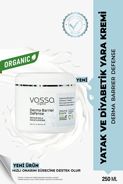 VASSA ORGANIC Bitkisel Onarım ve Nemlendirici Krem –Yatak Yaraları, Tahriş ve Kızarıklık İçin Onarıcı Bakım 250 ml