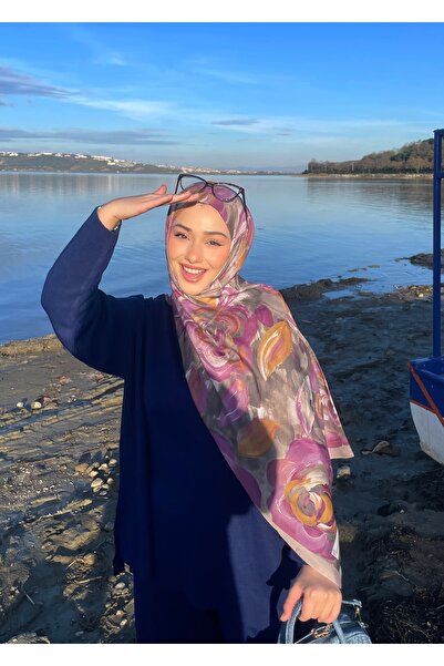 Cizgim Premium Rosara Desen Şal